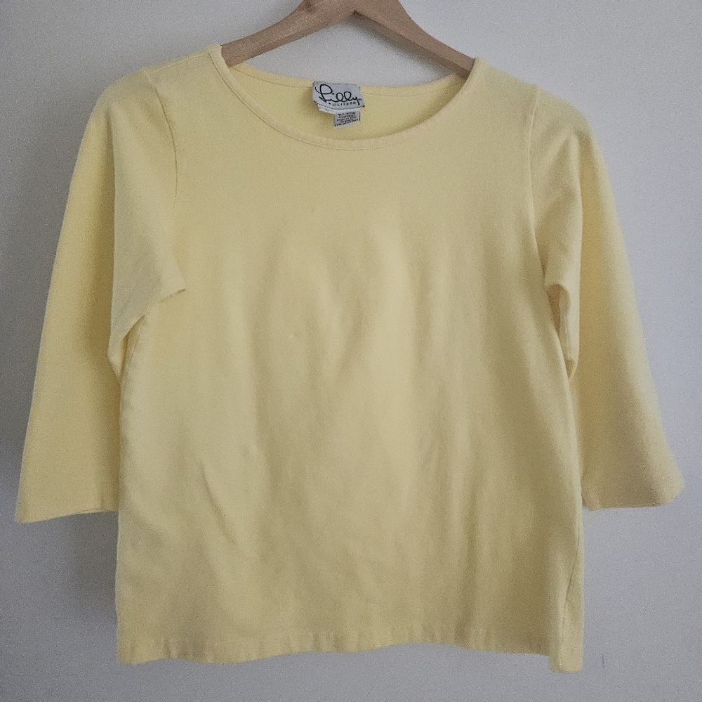 Vintage Lilly Pulitzer T with 3/4 sleeves, L